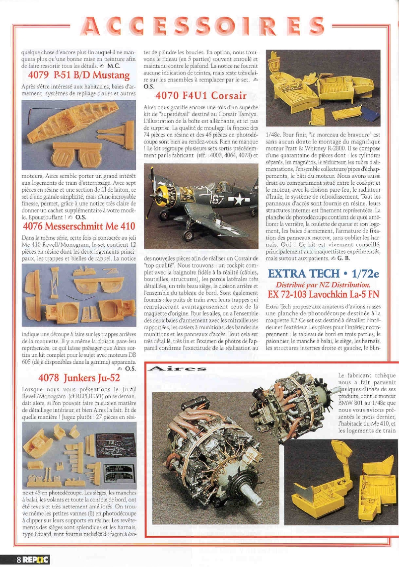 Replic 098 - A6M2 Rufe, Ta 152, Mosquito B Mk IV, Devoitine D-501